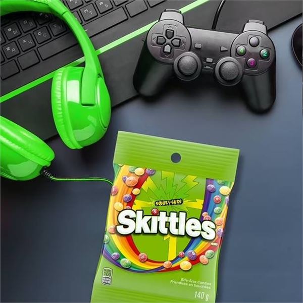 Skittles Sour Bags, 8 x 140g