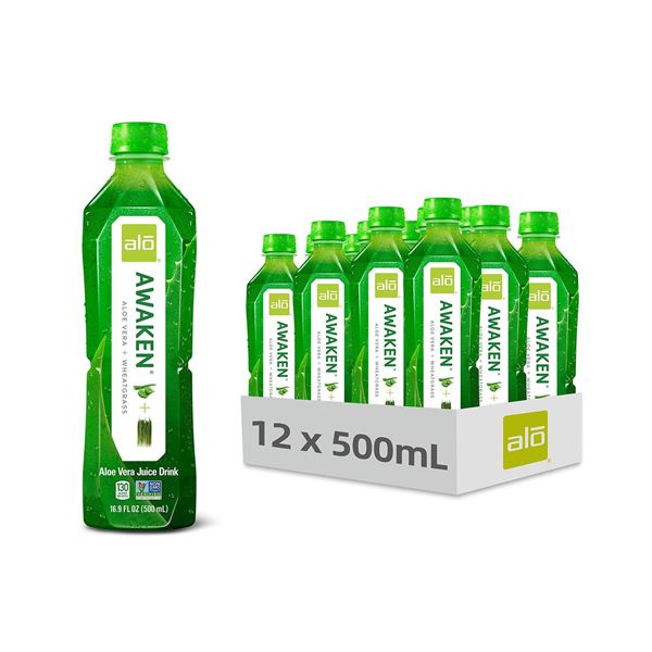 ALO Awaken Aloe Vera Drink 12 x 500mL