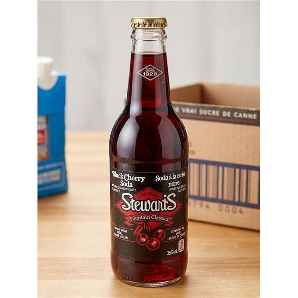 Stewart's Black Cherry Soda 24 x 355ml
