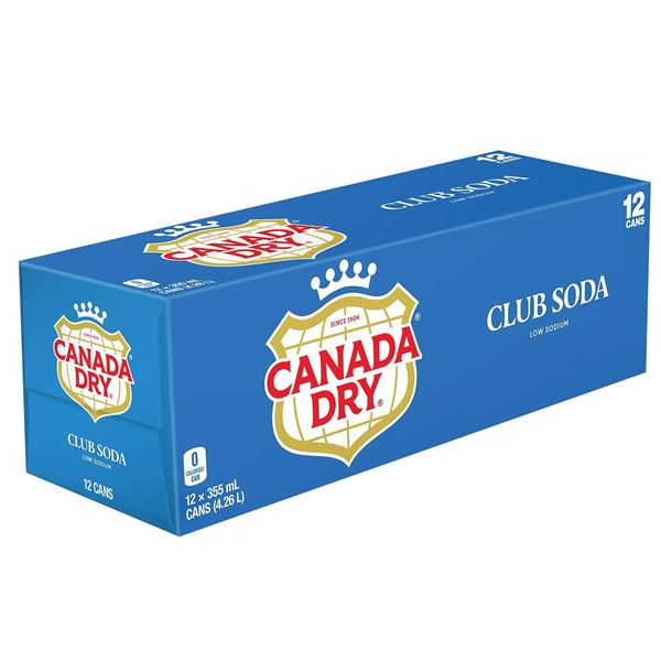 Canada Dry Club Soda 12-Pack