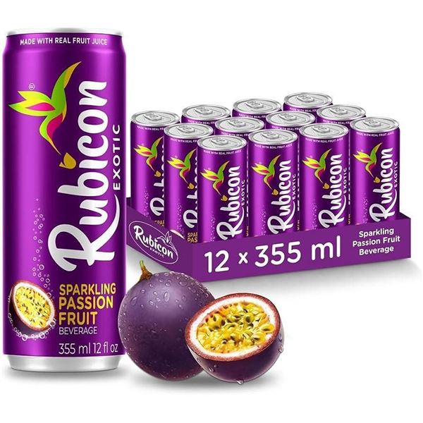 Rubicon Sparkling Passion Fruit 12 x 355ml