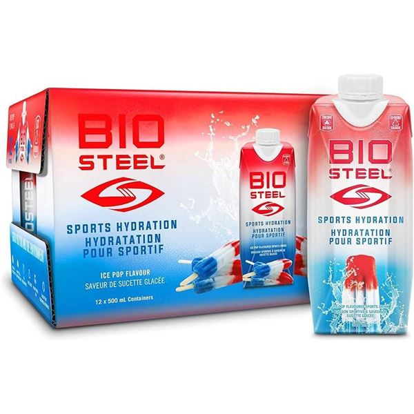 BioSteel Sports Hydration Ice Pop 12 x 500ml