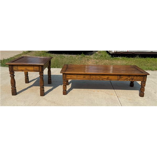 THOMASVILLE ERNEST HEMINGWAY EDITION COFFEE TABLE AND SIDE TABLE