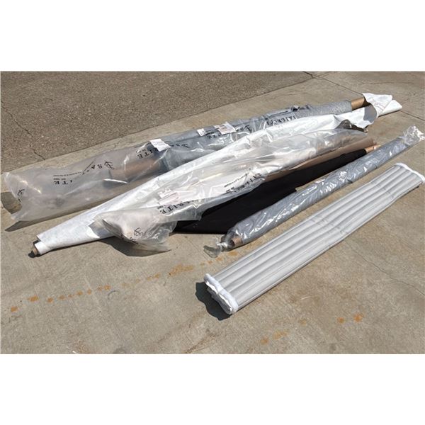 VARIOUS ROLLED ITEMS FOR MARINE OR OUTDOOR CANVAS WORK