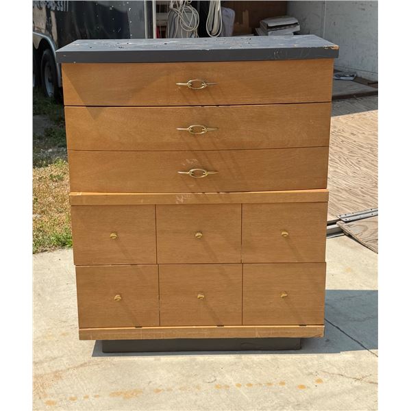 VINTAGE MID-CENTURY MODERN BLONDE WOOD DRESSER