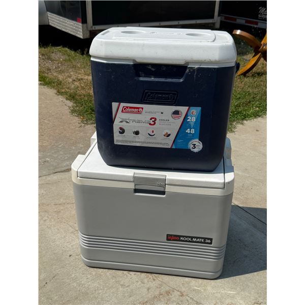 COOLERS, LOT OF 2