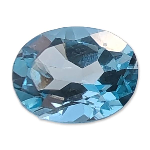 Oval Light Blue Topaz Gemstone