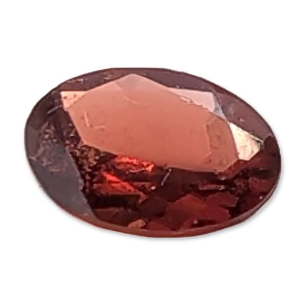 Loose Oval Faceted Reddish-Brown Gemstone