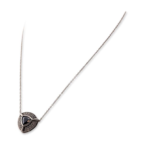 Sterling Silver Amethyst Pendant Necklace