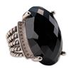 Image 1 : David Yurman Sterling Silver Wheaton Onyx Diamond Ring