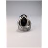 Image 2 : David Yurman Sterling Silver Wheaton Onyx Diamond Ring