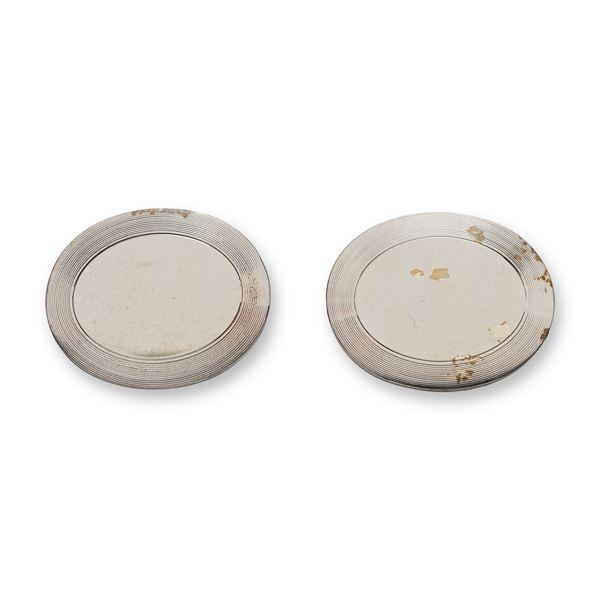 Lamode Sterling Silver Oval Cufflinks