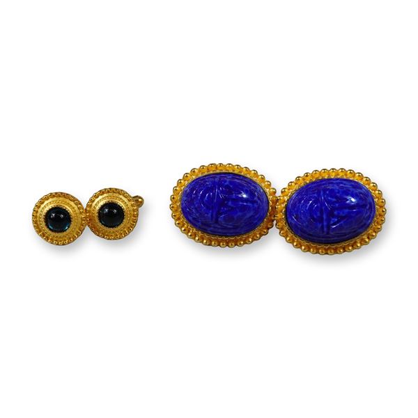 4pc Mish Gold-Plated Cufflinks