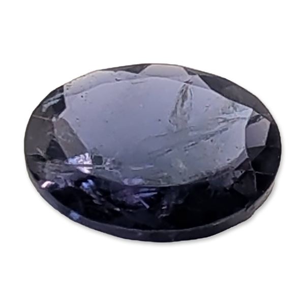 Oval Cut Violet Blue Faceted Iolite Gemstone