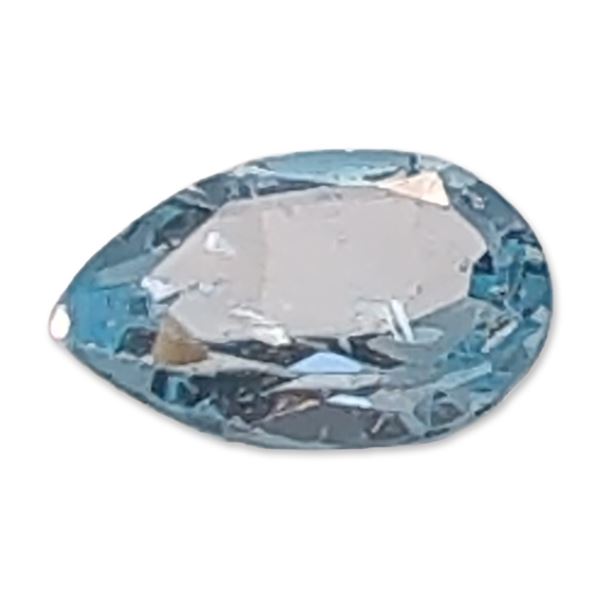 Light Blue Pear-Cut Faceted Loose Topaz Gemstone