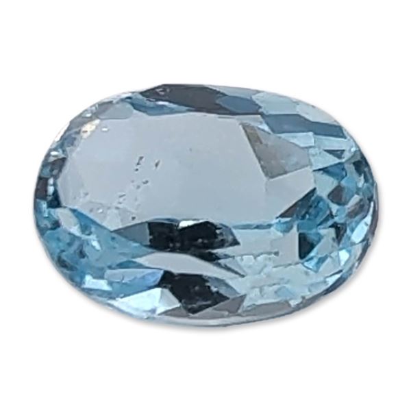 Oval Cut Pale Blue Topaz Gemstone