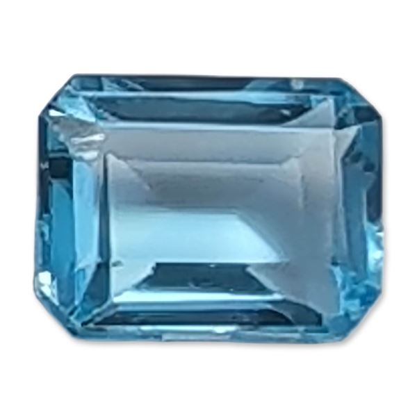 Emerald Cut Blue Topaz Style Gemstone