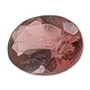 Image 1 : Oval Cut Pinkish Brown Faceted Tourmaline Gemstone