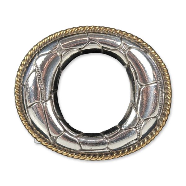 Terry Stack Two-Tone Belt Buckle