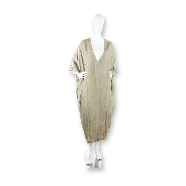 Nicholas K Sierra Military Olive Kaftan Maxi Kaftan Style Dress