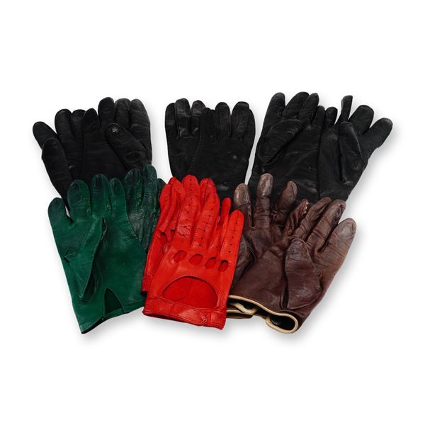 Six Pairs of Ladies Genuine Leather Gloves