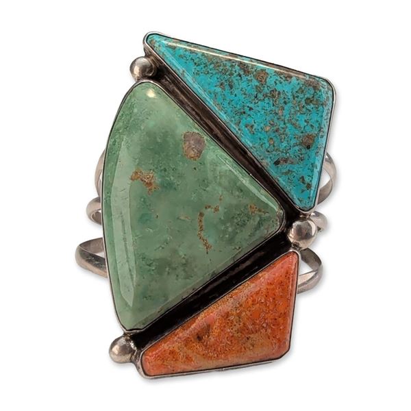 Adam Fierro Sterling Silver Multi-Stone Cuff Bracelet