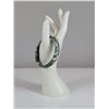 Image 3 : Chinese Mottled Green Jade Bangle