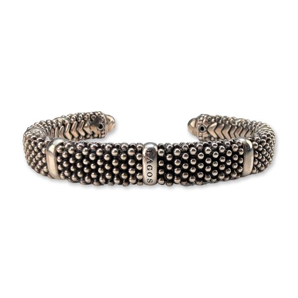 Lagos Sterling Silver Caviar Cuff Bracelet