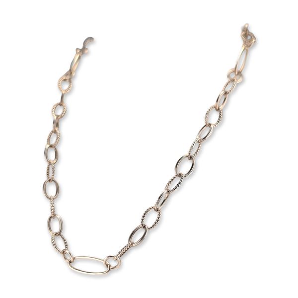 Lagos Sterling Silver Caviar Link Necklace
