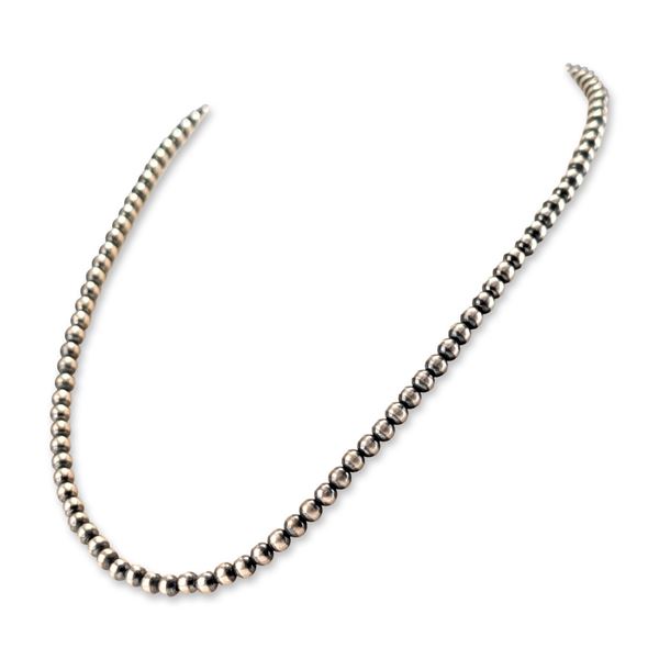 Southwestern Sterling Silver Bead Necklace