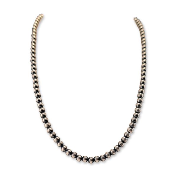 Sterling Silver Southwestern Navajo Pearl Style Bead Necklace