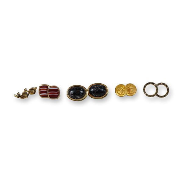 10pc Swank, Krementz and Sterling Silver Men's Cufflink Sets