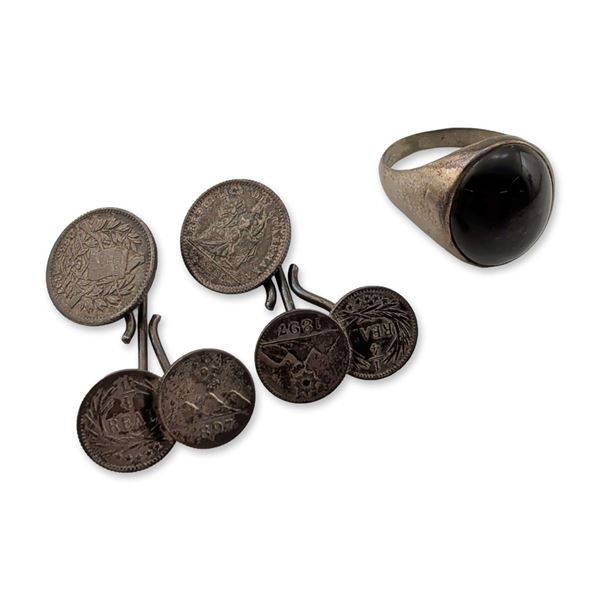 Three Sterling Silver and Coin Jewelry