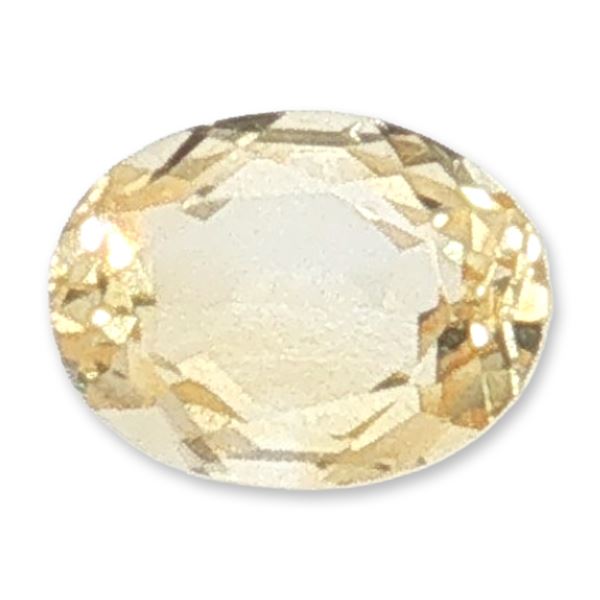 Oval Cut Loose Yellow Citrine or Sapphire Gemstone