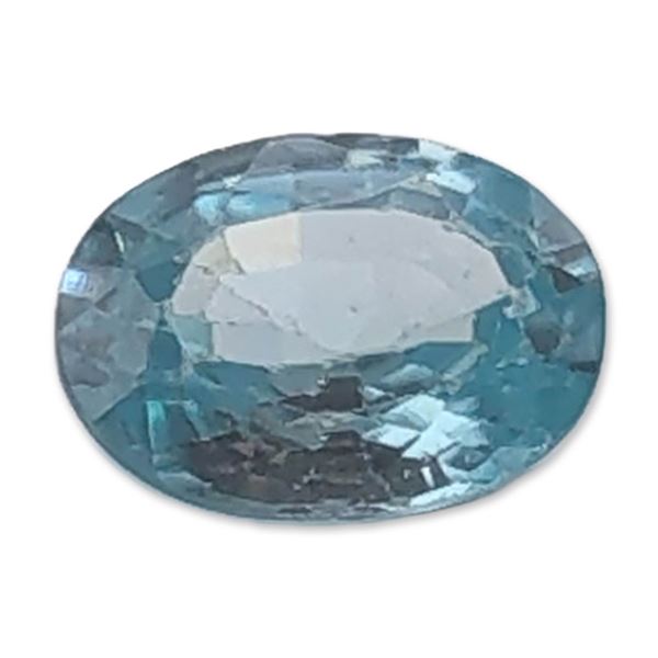 Light Blue Oval Faceted Topaz Gemstone