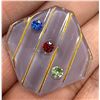 Image 4 : AN ASSORTMENT OF DIVISION THREE GLASS BUTTONS