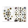 Image 1 : 2 CARDS OF COIN AND COIN TYPE BUTTONS