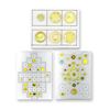 Image 1 : 2 PLUS CARDS OF ASSORTED WEST GERMAN YELLOW GLASS BUTTONS