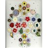 Image 4 : 4 CARDS OF ASSORTED PLANT & STYLISED PLANT LIFE BUTTONS