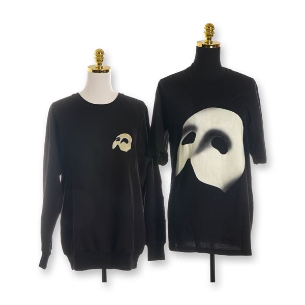 2pc Vintage Phantom of the Opera Glow-in-the-Dark Sweatshirt and T-Shirt