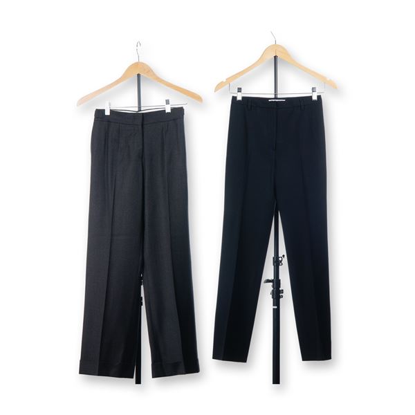 2pc Women's Designer Trousers by Pringle of Scotland and Jil Sander