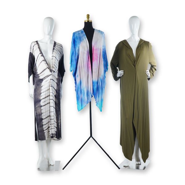 3pc Kindom River & Sky and Dharma Trading Co. Kimono Dresses