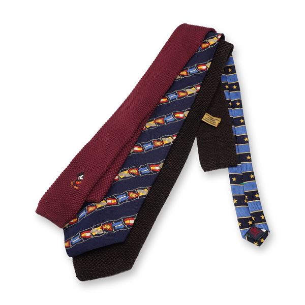 3pc Designer Necktie Set, Donna Karan, Mickey and Co, Tommy Hilfiger
