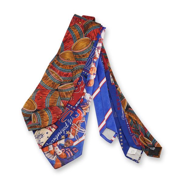 3pc Sports and Barrel Design Neckties, Ralph Marlin, RM Smith, Di Cravatte