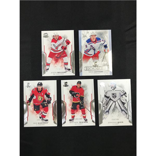 LOT OF 5 UPPER DECK THE CUP HOCKEY TRADING CARDS - LIMITED /249
