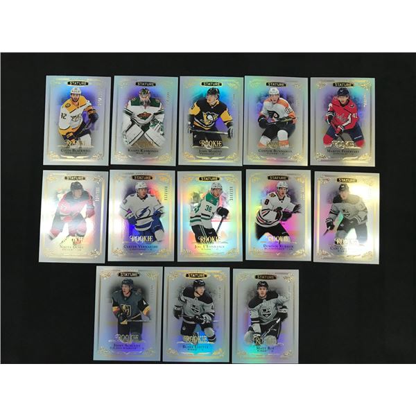 LOT OF 13 UPPER DECK STATURE ROOKIE HOCKEY TRADING CARDS