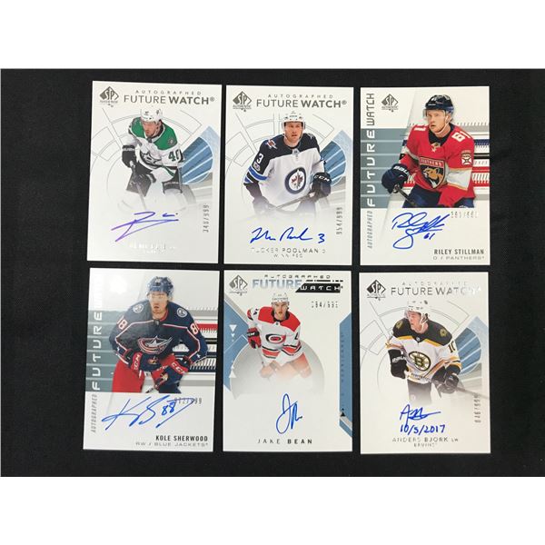 UPPER DECK SP FUTURE WATCH AUTO ROOKIE CARD LOT