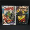 Image 1 : LOT OF 2 DAREDEVIL COMICS INCLUDING 1ST APP OF THE STUNTMASTER - MARVEL COMICS