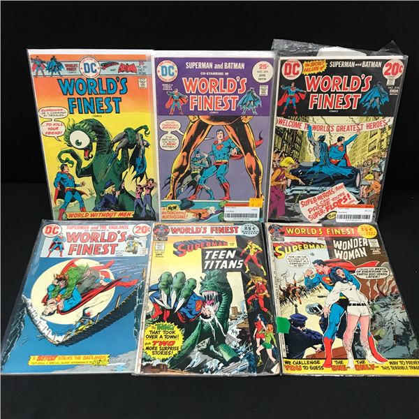 LOT OF 6 WORLD'S FINEST COMICS - DC COMICS