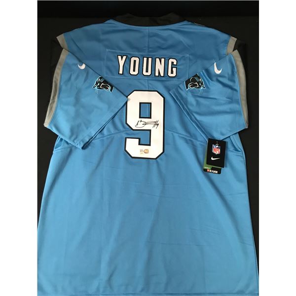 BRYCE YOUNG SIGNED CAROLINA PANTHERS CUSTOM JERSEY - ELITE COA